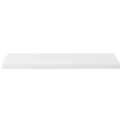 Floating Wall Shelves 4 pcs High Gloss White 90x23.5x3.8 cm MDF