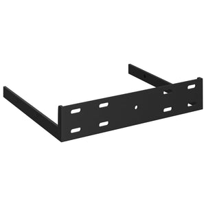 Floating Wall Shelves 2 pcs High Gloss Black 23x23.5x3.8 cm MDF