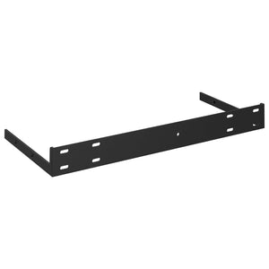 Floating Wall Shelves 4 pcs High Gloss Black 40x23x3.8 cm MDF