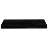 Floating Wall Shelf High Gloss Black 60x23.5x3.8 cm MDF