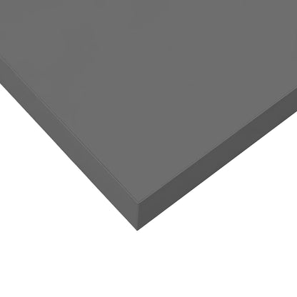 Floating Wall Shelf High Gloss Grey 40x23x3.8 cm MDF