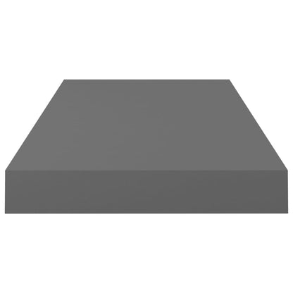 Wall Shelf High gloss grey Honeycomb MDF, metal 19.7 in