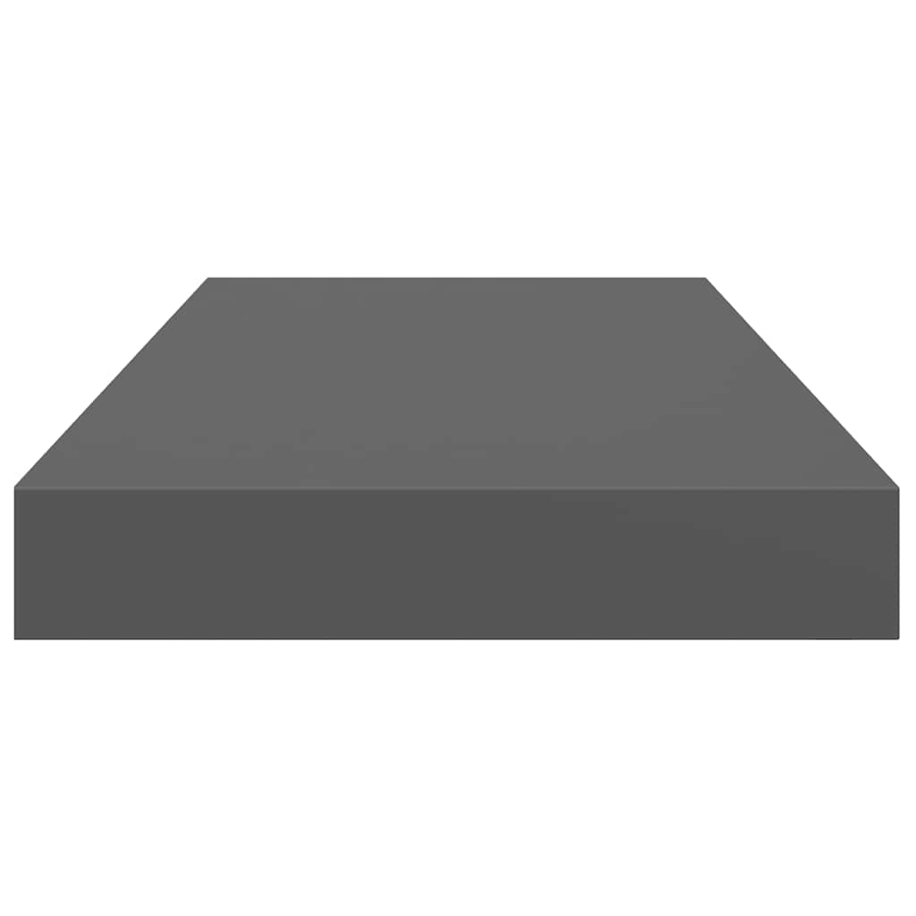 Wall Shelf High gloss grey Honeycomb MDF, metal 19.7 in
