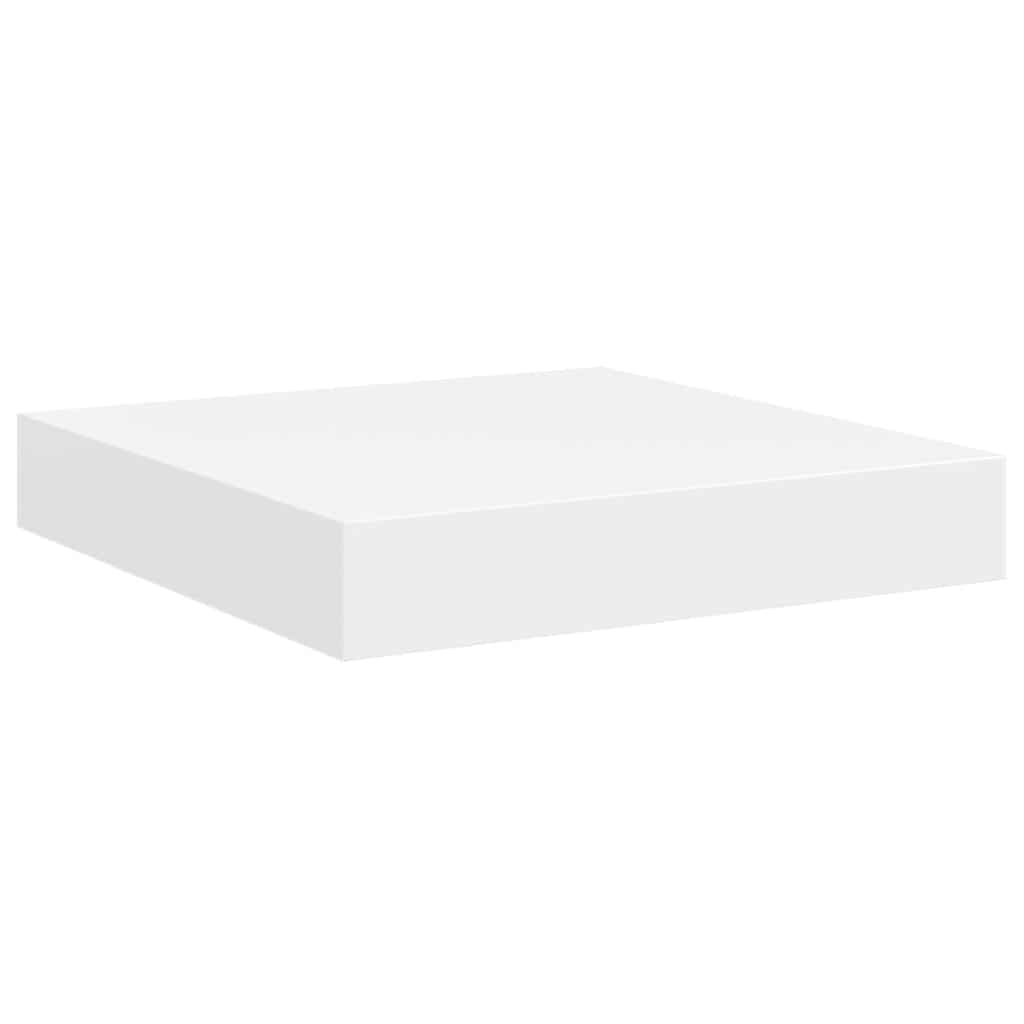 vidaXL Wall Shelf White Honeycomb MDF, metal 9.1x9.3x1.5 in