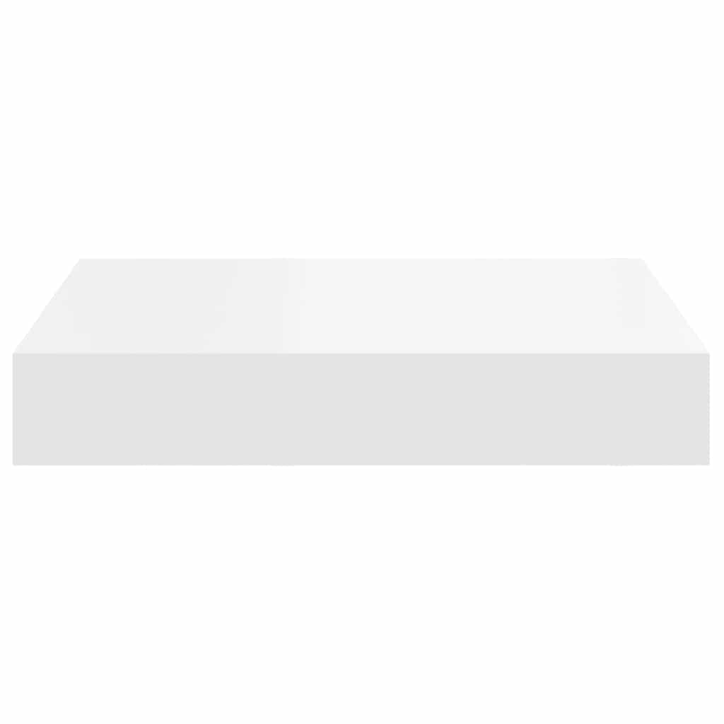 vidaXL Wall Shelf White Honeycomb MDF, metal 9.1x9.3x1.5 in