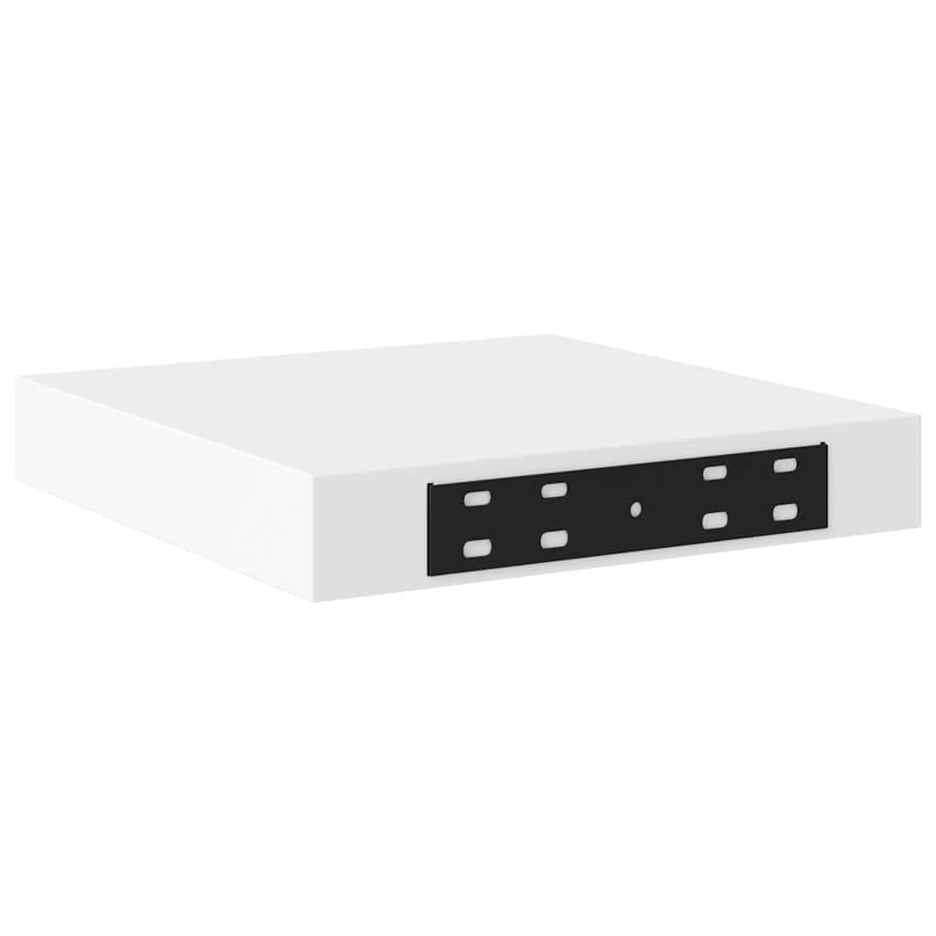 vidaXL Wall Shelf White Honeycomb MDF, metal 9.1x9.3x1.5 in