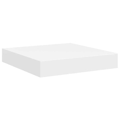 Floating Wall Shelves 4 pcs White 23x23.5x3.8 cm MDF