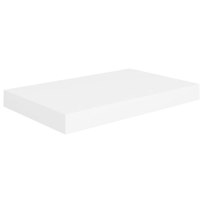Wall Shelf Set of 2 White Honeycomb MDF, Metal 15.7 x 9.1 in