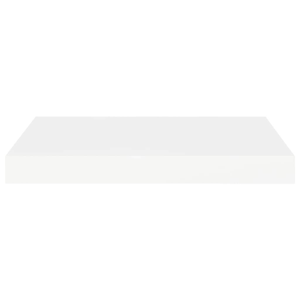Wall Shelf Set of 2 White Honeycomb MDF, Metal 15.7 x 9.1 in