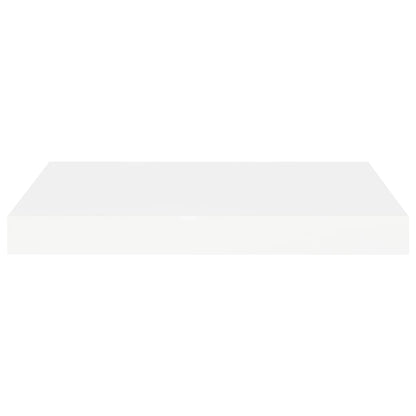 Wall Shelf Set of 2 White Honeycomb MDF, Metal 15.7 x 9.1 in