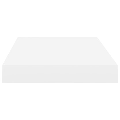 Wall Shelf Set of 2 White Honeycomb MDF, Metal 15.7 x 9.1 in