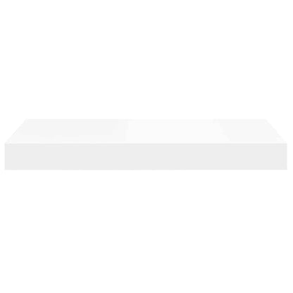 Wall Shelf Set of 2 White Honeycomb MDF, Metal 15.7 x 9.1 in