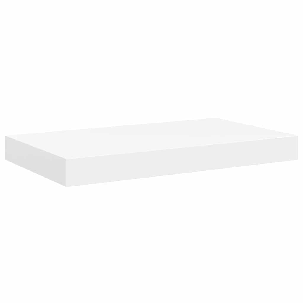 vidaXL Wall Shelf Set of 2 White Honeycomb MDF, metal Medium