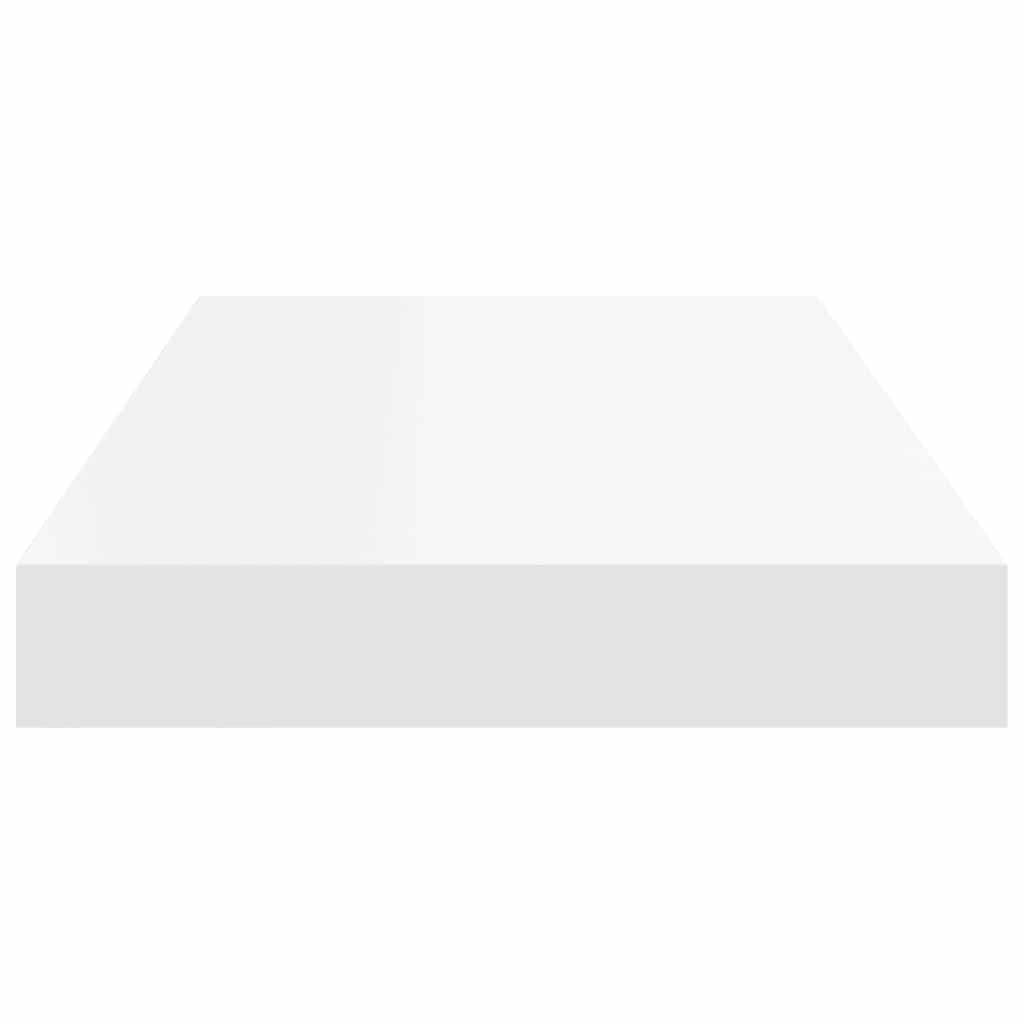 vidaXL Wall Shelf Set of 2 White Honeycomb MDF, metal Medium