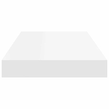 vidaXL Wall Shelf Set of 2 White Honeycomb MDF, metal Medium