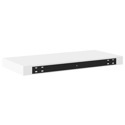 vidaXL Wall Shelf Set of 2 White Honeycomb MDF, metal Medium