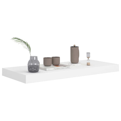 Wall Shelf Set of 4 White Honeycomb MDF, metal 23.6 in