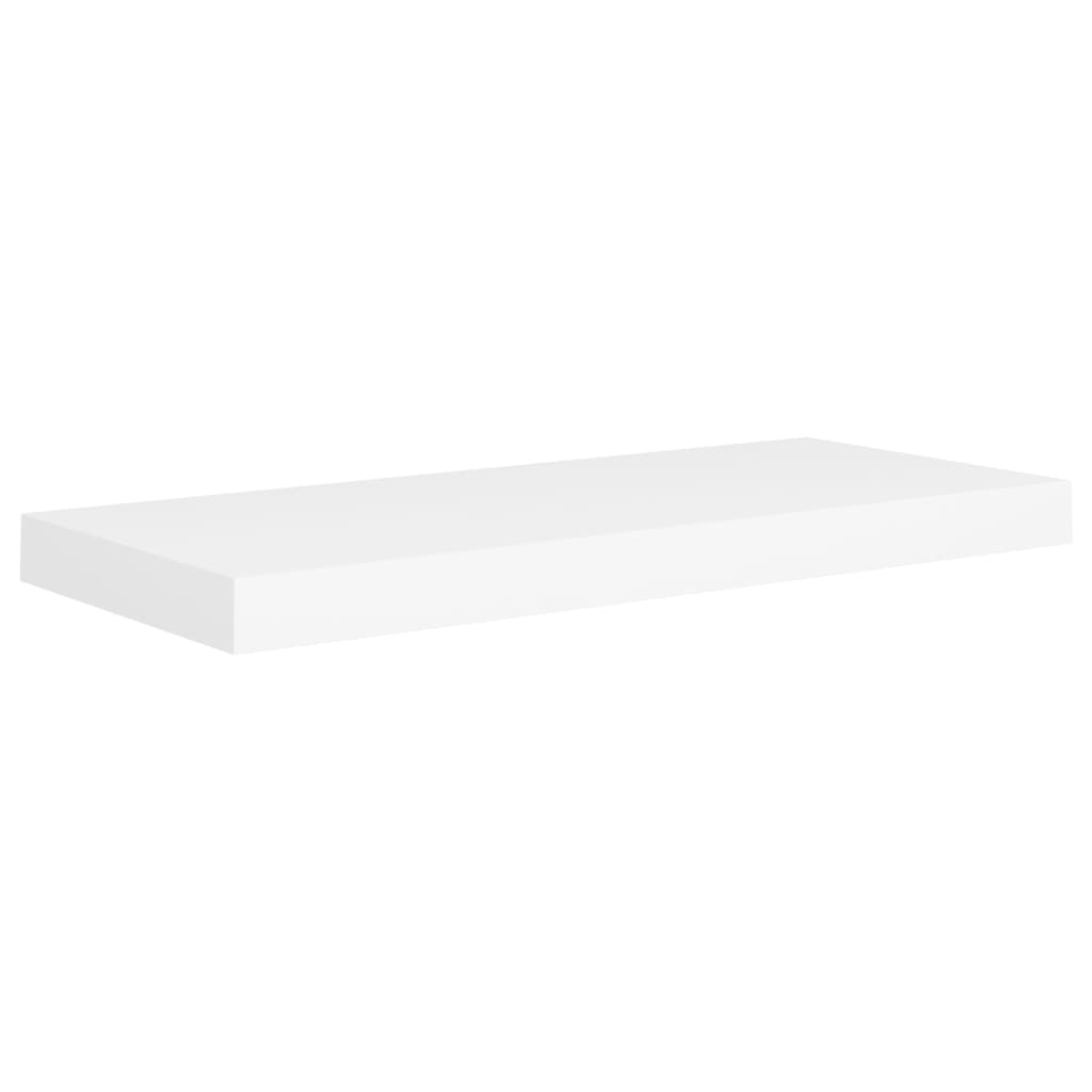 Wall Shelf Set of 4 White Honeycomb MDF, metal 23.6 in