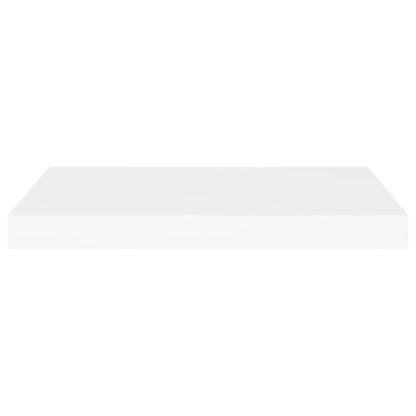 Wall Shelf Set of 4 White Honeycomb MDF, metal 23.6 in