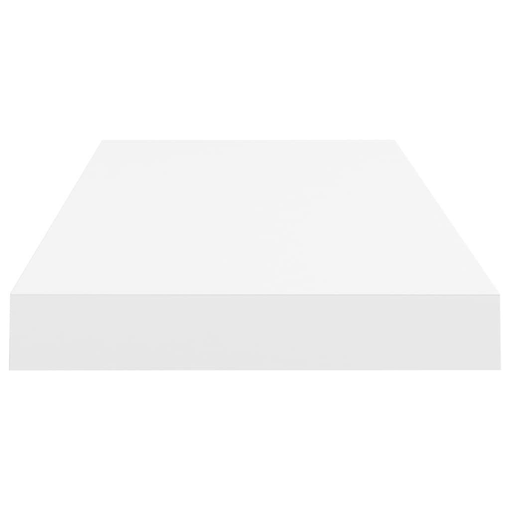 Wall Shelf Set of 4 White Honeycomb MDF, metal 23.6 in