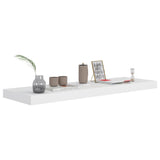 Floating Wall Shelf White 80x23.5x3.8 cm MDF