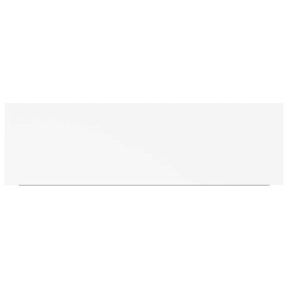 Floating Wall Shelf White 80x23.5x3.8 cm MDF
