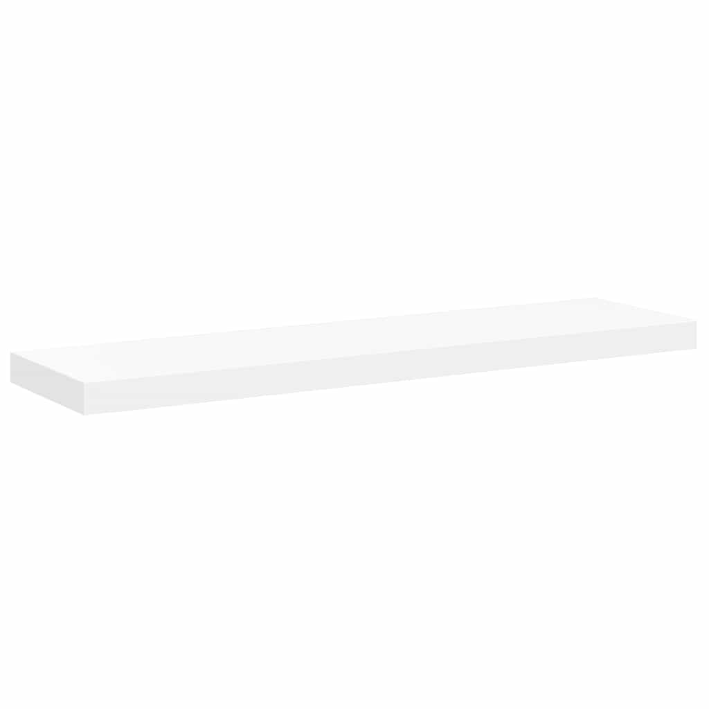 vidaXL Wall Shelf White Honeycomb MDF 35.4 x 9.3 x 1.5 in Wall mounting