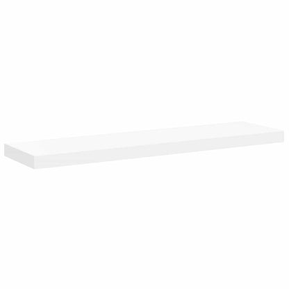 vidaXL Wall Shelf White Honeycomb MDF 35.4 x 9.3 x 1.5 in Wall mounting