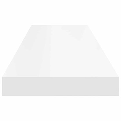 vidaXL Wall Shelf White Honeycomb MDF 35.4 x 9.3 x 1.5 in Wall mounting