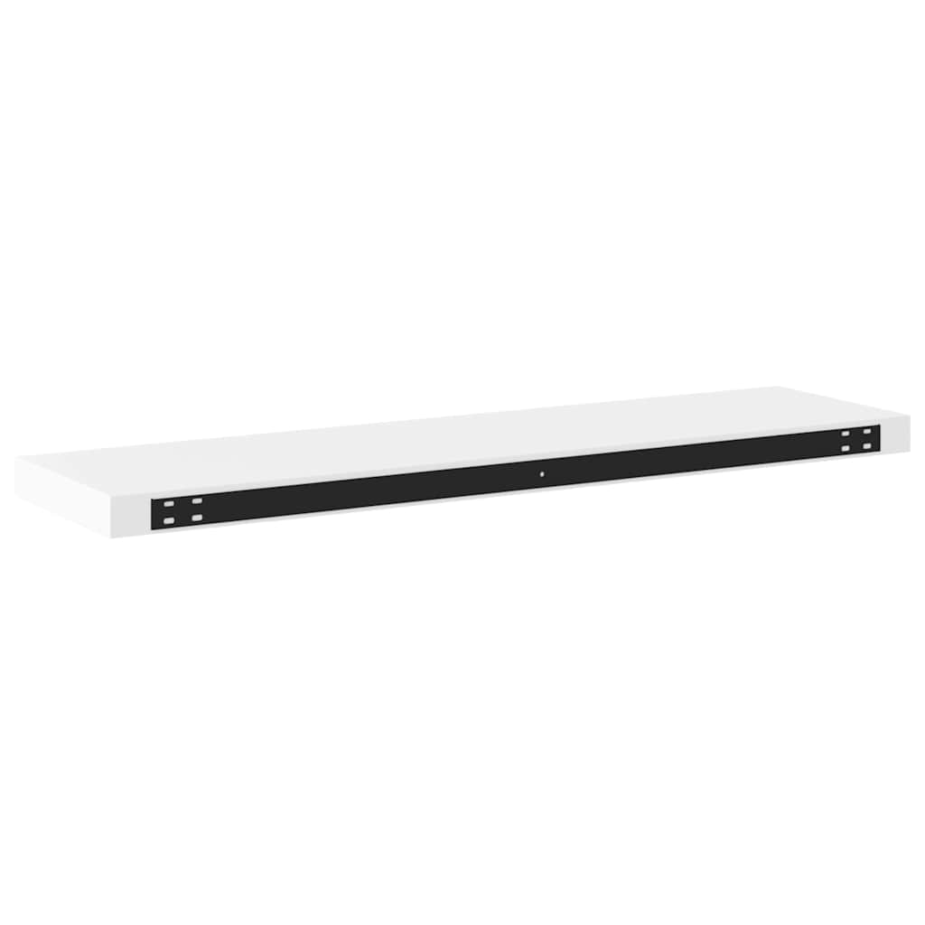 vidaXL Wall Shelf White Honeycomb MDF 35.4 x 9.3 x 1.5 in Wall mounting