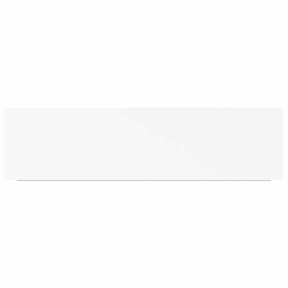 vidaXL Wall Shelf White Honeycomb MDF 35.4 x 9.3 x 1.5 in Wall mounting