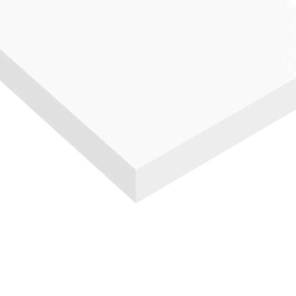 vidaXL Wall Shelf White Honeycomb MDF 35.4 x 9.3 x 1.5 in Wall mounting
