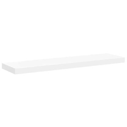 Floating Wall Shelves 2 pcs White 90x23.5x3.8 cm MDF