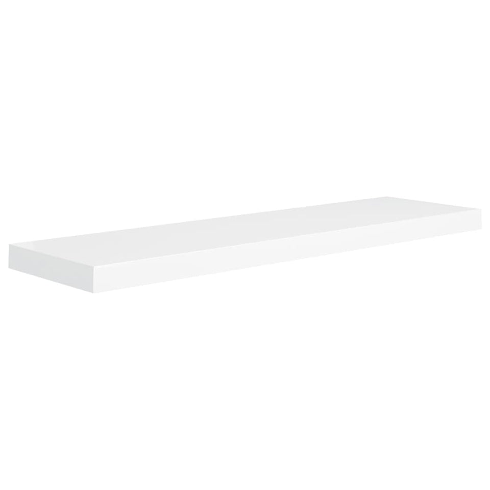 Floating Wall Shelves 4 pcs White 90x23.5x3.8 cm MDF