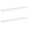 Floating Wall Shelves 2 pcs White 120x23.5x3.8 cm MDF