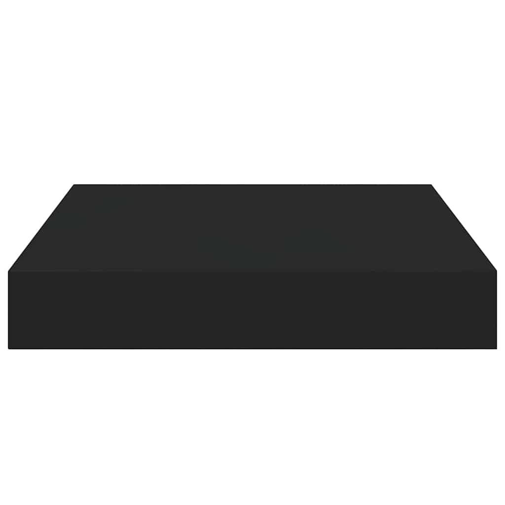 Floating Wall Shelves 4 pcs Black 23x23.5x3.8 cm MDF