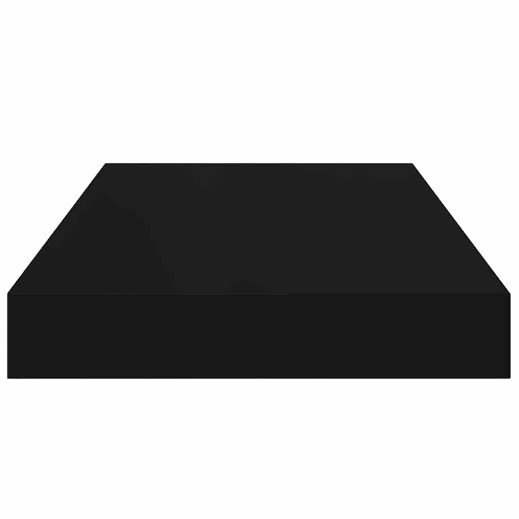 Floating Wall Shelf Black 40x23x3.8 cm MDF
