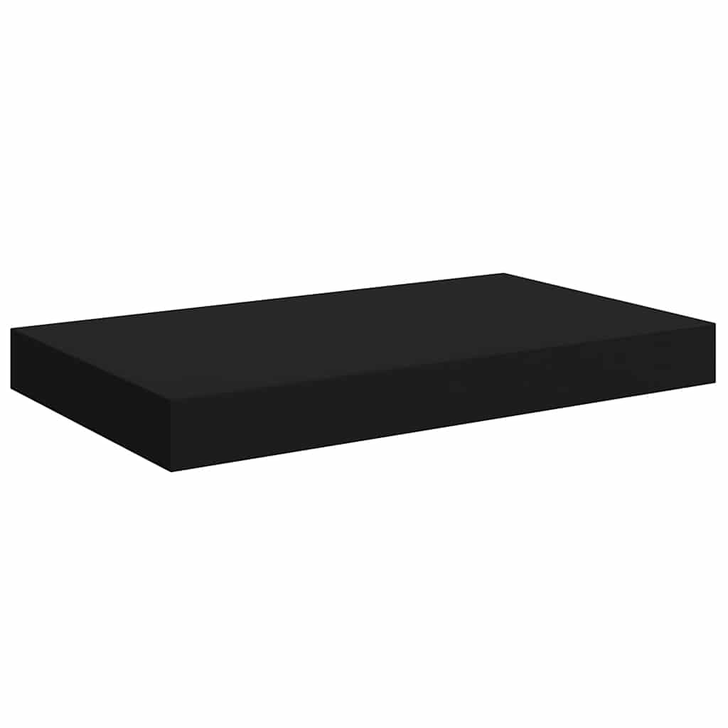 vidaXL Wall Shelf Set of 4 Black Honeycomb MDF, metal Small Wall Shelf