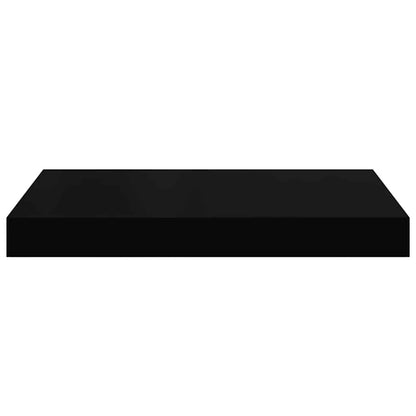 vidaXL Wall Shelf Set of 4 Black Honeycomb MDF, metal Small Wall Shelf
