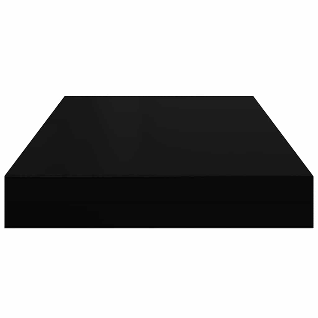 vidaXL Wall Shelf Set of 4 Black Honeycomb MDF, metal Small Wall Shelf