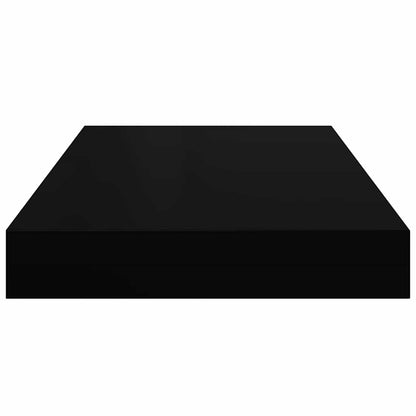 vidaXL Wall Shelf Set of 4 Black Honeycomb MDF, metal Small Wall Shelf