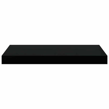 Floating Wall Shelves 2 pcs Black 50x23x3.8 cm MDF