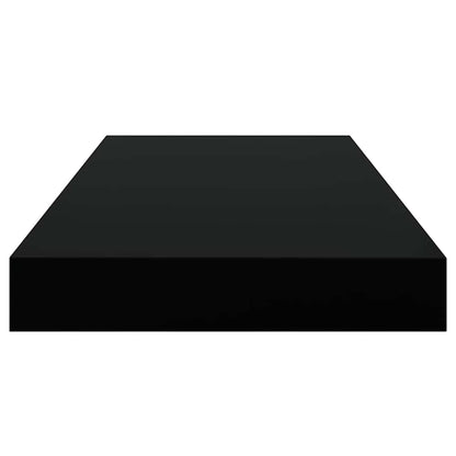 Floating Wall Shelves 2 pcs Black 50x23x3.8 cm MDF