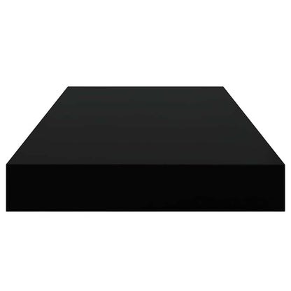 Floating Wall Shelves 4 pcs Black 50x23x3.8 cm MDF