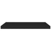 Floating Wall Shelf Black 80x23.5x3.8 cm MDF