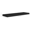 Floating Wall Shelves 4 pcs Black 80x23.5x3.8 cm MDF