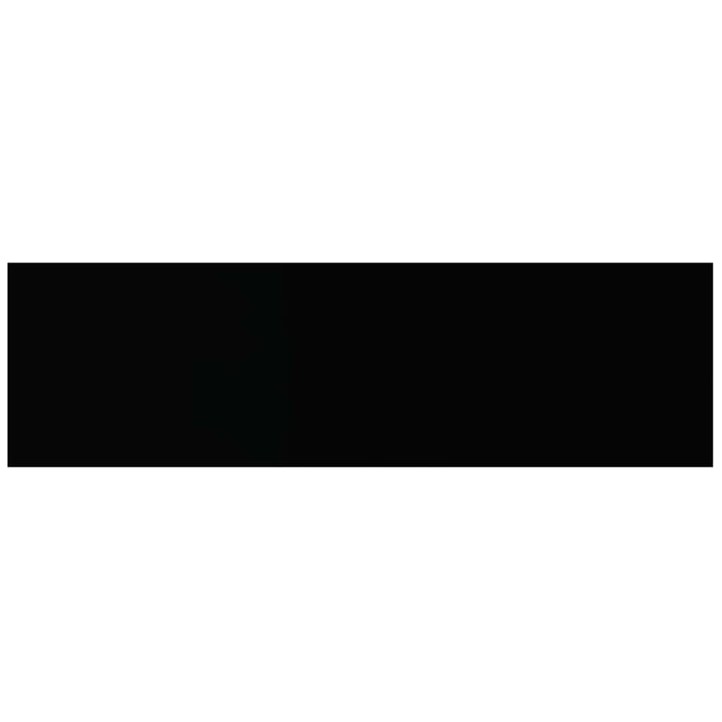 vidaXL Wall Shelf Set of 4 Black Honeycomb MDF, Metal Medium