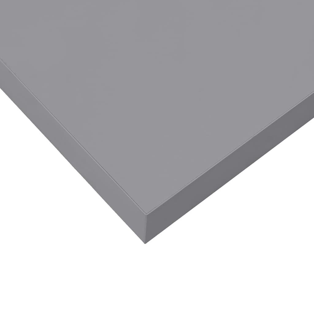 Wall Shelf Grey Honeycomb MDF, Metal 9.1 x 9.3 x 1.5 in