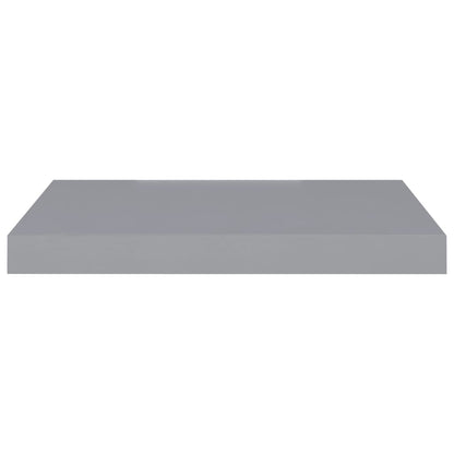 Floating Wall Shelves 2 pcs Grey 50x23x3.8 cm MDF