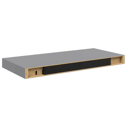 Floating Wall Shelves 4 pcs Grey 50x23.5x3.8 cm MDF